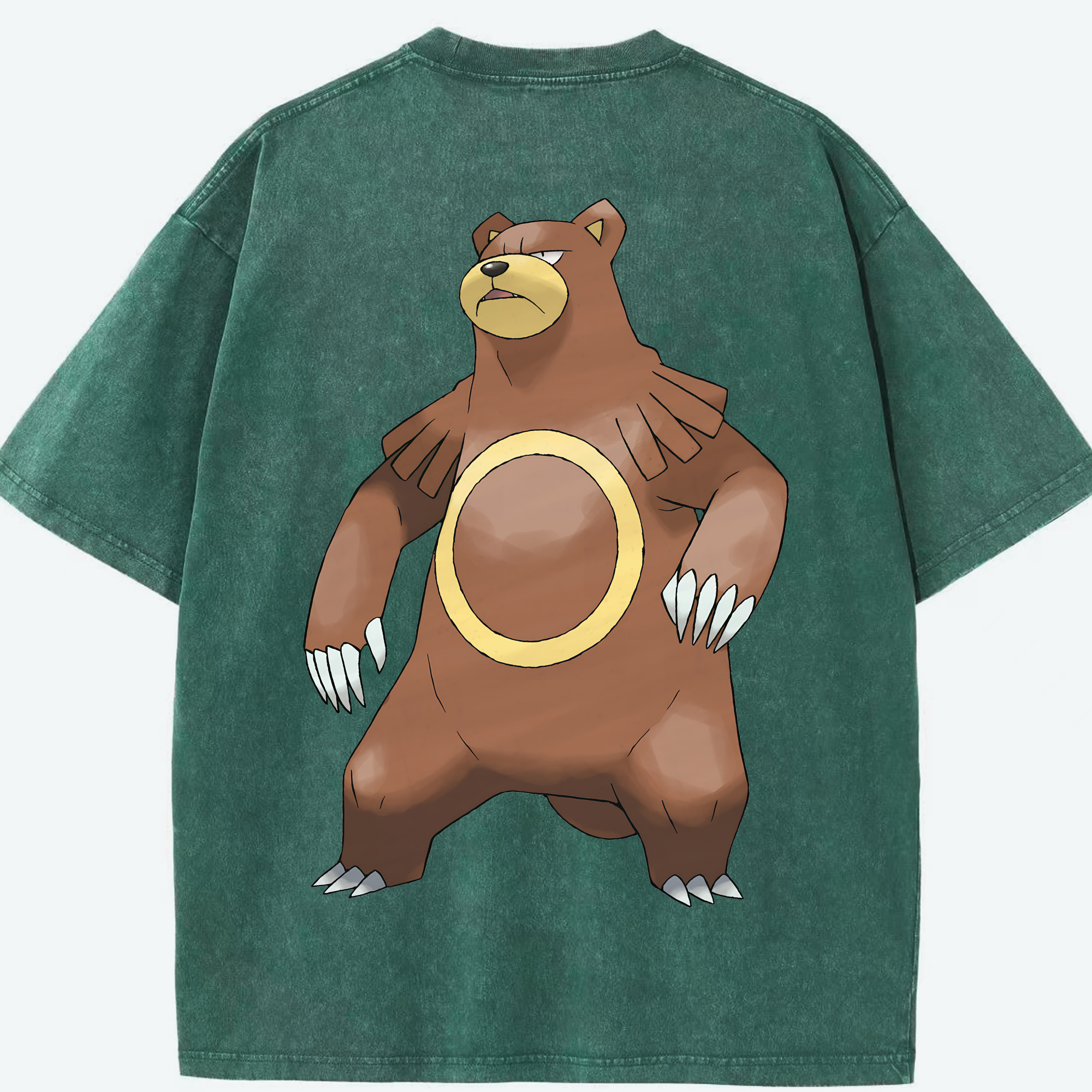 （画像用） ポケットモンスター Pokémon 綿100% ヴィンテージ風 半袖Tシャツ（背面プリント）